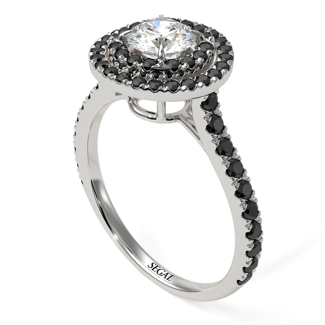 Double Halo Diamond Ring - Zoey No. 36